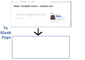 Simple Template To Blank Page