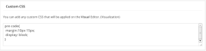 Custom CSS To WordPress Visual Editor