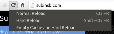 Reload Without Cache In Chrome